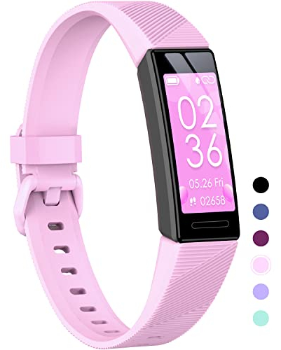 Fitness Tracker Uhr für Kinder, IP68 wasserdichter Aktivitätstracker, Herzfrequenz-Schlafmonitor, 11 Sportmodi Kalorienzähler, Schrittzähler mit Wecker, Tolles Geschenk für Jungen, Mädchen, Teenager