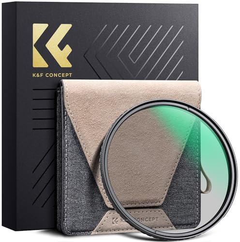 K&F CONCEPT 82mm Filtre Polarisant CPL en Cuivre Nano-X Pro Ultra Fin HD Imperméable Anti des Rayures avec Étui pour Objectif Appareil Photo