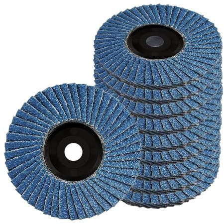 Alrens 12 discos de láminas de lijado, discos abrasivos, discos de lijado, 75 mm x 10 mm, grano 40/60/80/120 para lijadora angular de 3 pulgadas
