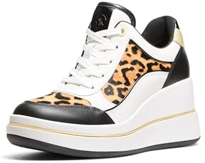 Michael Kors Women's Emmy Wedge Trainer, Marigold, 7