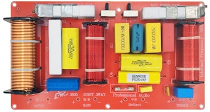FGDTREE Divisor de frecuencia de altavoces de 3 vías HiFi Crossovers de sonido para coche, distribuidor de frecuencia para altavoces domésticos, divisor de frecuencia