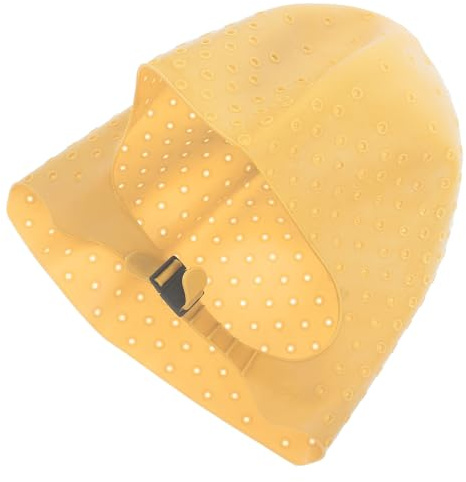 MAGICLULU Gorra de Silicona para Teñir el Cabello Dorada Reutilizable Tapas Extraíbles, Herramienta para Mechas Profesional para Uso Doméstico y Salones de Belleza