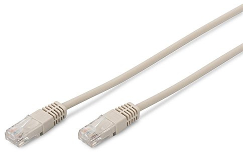 DIGITUS LAN Kabel Cat 5e - 0,25m - RJ45 Netzwerkkabel - U/UTP Ungeschirmt - Kompatibel zu Cat6 und Cat5 - Grau