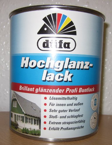 düfa Hochglanzlack RAL 5010 Enzianblau 750 ml blau hochglänzender Lack │ Buntlack für Innen & Außen