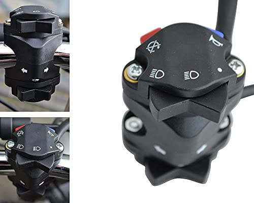 Kill - Interruptor intermitente de moto para motocross, Enduro, Supermoto - 22 mm 7/8 manillar