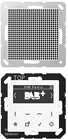 Jung DABA1WW Smart Radio DAB+ Set Mono Alpinweiß Serie A/AS