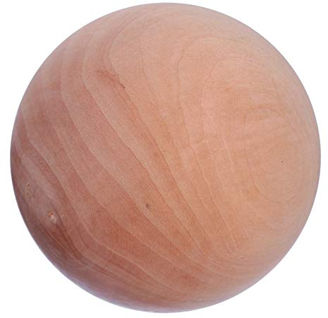 Holzkugel Groß, Natürliche Holzkugel 9cm Runde Holzperlen NatüRliche DIY Dekokugel Aus Holz Für DIY Handwerk Glatte Oberfläche Zum Malen Und Dekorieren Vielseitig Für Spielzeug Und Heimdekoration