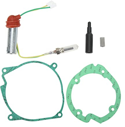 12V Glödstift Reparationssats, 5KW D2 Parkeringsvärmare Service Underhållssats, Kopparvärmarplugg Service Kit Ersättning för Webasto Heater, Eberspacher Airtronic 2KW