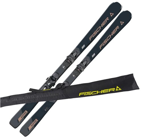 Damskidor Alpinski Carvingski On-Piste-Rocker – Fischer Aspire SLR – inkl. bindning RS9 SLR Z3-9 – 140 cm – All Mountain Skidor – lämplig för nybörjare till avancerade användare – inklusive skidväska
