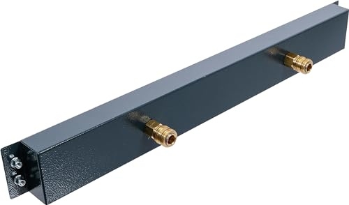 BGS 80191 | Regleta de conexión de aire comprimido | 2 tomas | para sistema de módulos de pared