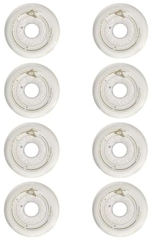 WSDAV Inline Skate Wheels 88A Good Wear Resistant PU (Pack of 8) Size 80mm 76mm 72mm for Inline Skate Surfboard Casterboard Waveboard Street Surfing,72MM