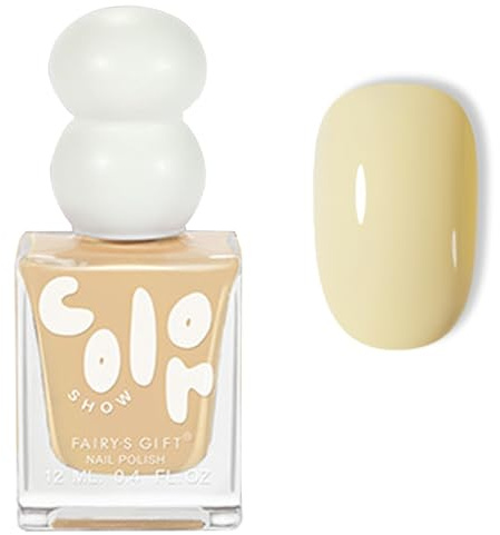 Nail Varnish - Yellow Nail Polish Quick Dry - Bright Pastel yellow Sunshine Breathable Nail Varnish - Glossy Long Lasting Lemon Yellow Nail Polish - Long Lasting Nail Art Manicure - No Need Cured