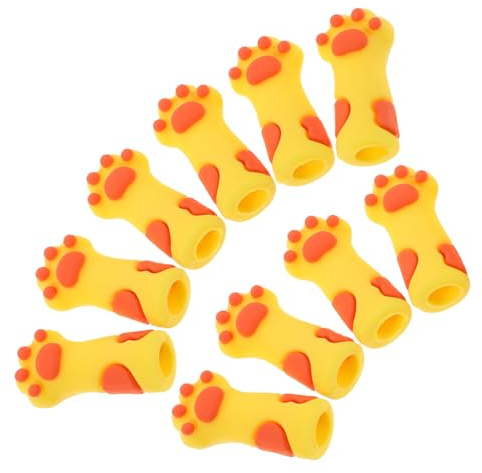 Healvian 10piezas Fundas de Silicona para Tijeras de Cutículas Protectores Forma de Pata de Gato para Herramientas de Manicura y Pedicura