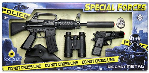 GONHER - 4466 - Jeu De Tir - Set Police - Fusil + Pistolet - Special Force