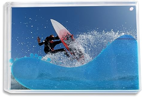 Adventa GBF46-BE Fun Acryl-Bilderrahmen flüssig blau für 101 x 152 mm oder 4 x 6 Druck