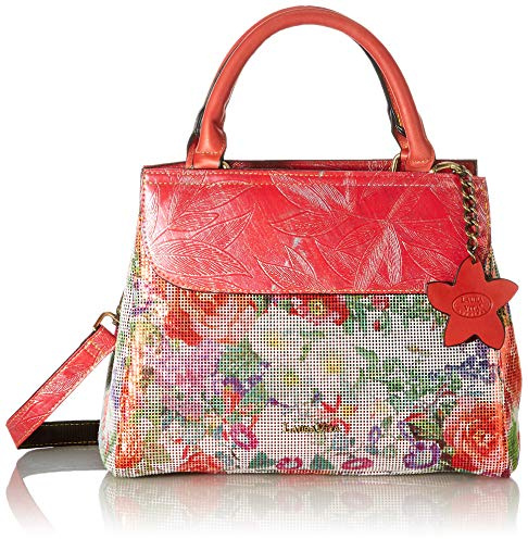 Laura Vita 4236, Borsa a Tracolla, Motivo Floreale Donna, M