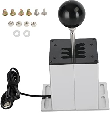 Bruce & Shark 6+R USB Shifter PC H växelspak för Logi-tech G29 G920 ratt PC vit