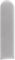 1x sossai® Toppa - Wandpaneel gepolstert, Halbkreis 15 x 60 cm, Grau