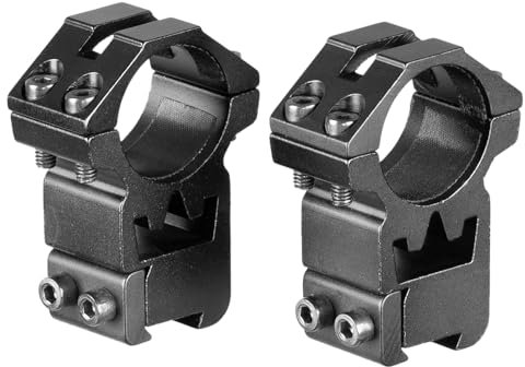 MyHaing Paire de Lunettes de visée 25.4mm Bague de Montage Optique Cadre de visée Queue d'aronde Double Clou siège 11mm Rail Hauteur Selle