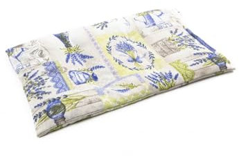 TERMOSAK Saco térmico de semillas de soja y lavanda, 37x25, cojín térmico microondas/congelador, compresa calor/frío, alta duración de producto. (006, 37x25)