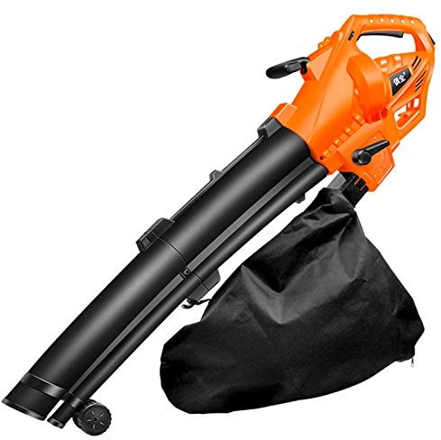 OZBME Souffleurs Nouveau souffleur de Jardin Pratique aspirateur et broyeur de Feuilles électriques à 5 Vitesses 3000 W pour Le Nettoyage de la Neige des Feuilles de Jardin de pelouse, léger