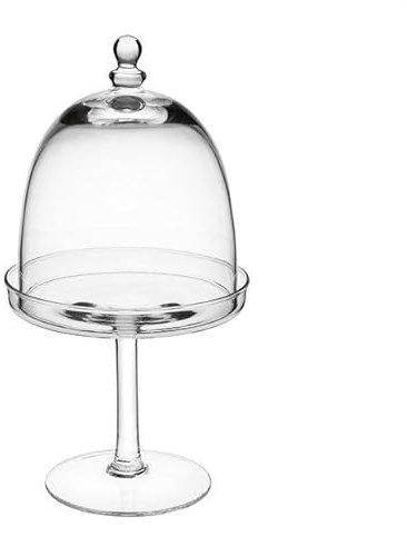 SWEET HOME Dessous de plat en verre avec verre Cloche Cod. AC11626LU cm 27h diam.15 par Varotto & Co.