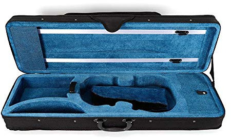 4/4 Geigenkoffer,Oxford-Stoffschale und Flanell-Innenschicht,Verstellbarer Gurt
