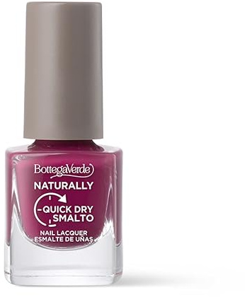 Bottega Verde - Naturally Quick Dry, Smalto (5 ml), Colore Lampone