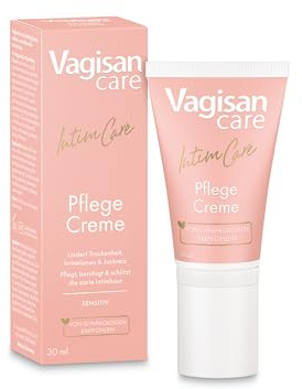 VagisanCare Pflege-Creme - 1 x 30 ml – Intensiv wirkende Feuchtigkeits-Creme für den Intimbereich | Schützt und beruhigt gereizte Haut