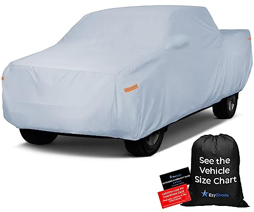 EzyShade, Telo di copertura per camion impermeabile, 10 strati, per tutte le condizioni meteo, consulta la tabella delle misure, per pick-up e camion, ripara da sole, vento, pioggia, misura T1