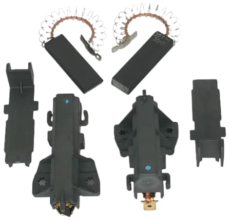 MDS Ersatzteile 2 Paar Kohlen kompatibel Bosch Siemens Constructa 639025 00639025 für varioPerfect Maxx Serie 4 iQ100 iQ300 Kohlebürsten Motorkohlen 2X 6,8mm AMP 2X 4,8mm AMP