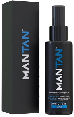 Men's Hydrating Self Tan Mist 100ml Scented with Aqua by MANTAN