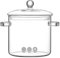 Ollas de vidrio para cocinar en la estufa, la olla de vidrio, las ollas de vidrio para cocinar, olla de vidrio con tapa, olla de cocción de vidrio, olla de cocción a fuego lento, utensilios de cocció