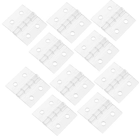 Gadpiparty Lot De 10 Charnières En Acrylique Pour Boîtes À Bijoux - Petit Loquet Pour Mini Boîtes De Rangement