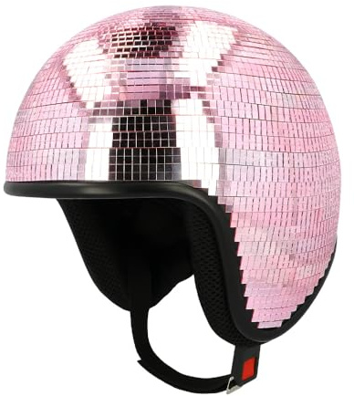 Boland - Casque disco pour costumes, carnaval et festivals, couvre-chef pour adultes, Rose