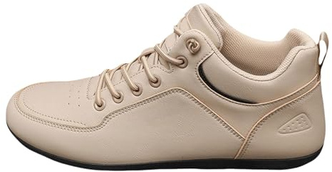 Sportskor herr läder – sneakers med skosnören sneakers high top walkingsko ortopediska läderskor vattentäta löparskor lätta bekväma arbetsskor för män