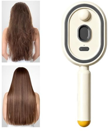 Elektrisk spray luftkudde massagekam, självrengörande anti-ånghårborste, uppladdningsbar trådlös ångplattång med spray, stylingverktyg för frizz och trasselkontroll