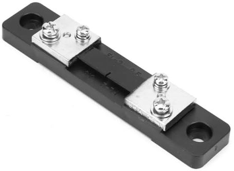 Jadeshay Resistencia de Derivación,50A 75mV Resistencia de Shunt Divisor de Derivación de Corriente Uso con Amperímetro Externo y Medidor de Panel de Amperios para Ampliar el Rango de Medición Actual