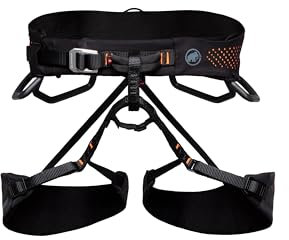 Mammut Herren Comfort Fast Adjust Klettergurt. black-safety orange. S