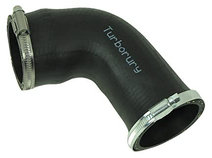 TURBORURY Manguera De Intercooler, compatible con AUDI A4 B6 1.9 TDI 8E0145837F, Sustituto Totalmente Funcional, Reforzado Con Kevlar, NBR-CR, Probado
