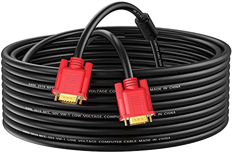 Abireiv VGA Cable 6Feet, VGA to VGA HD15 Monitor Cable for PC Laptop TV Projector