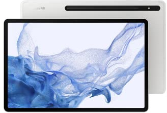Samsung Galaxy Tab S8+ 12.4'' 128GB 8GB 5G Tablet Silver SM-X806BZSAEUB (UK version) (Renewed)