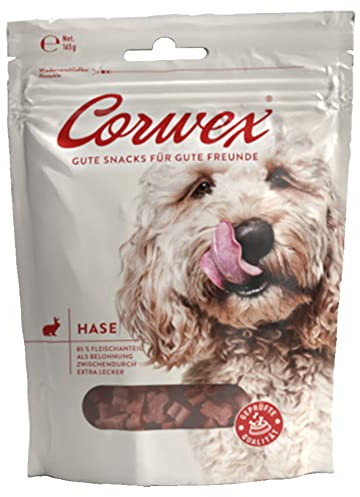 Corwex Hundesnack Soft-Treats (165g, Kaninchen) Tranigssnacks | herzhaft softe Hundeleckerli für Training oder als Snack | Für Alle Rassengrößen | glutenfrei & mit hohem Fleischanteil