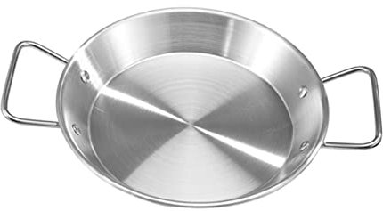 IMIKEYA 1 Pz. Placca a Doppia Maniglia Rimovibile Vassoio Per Snack Vassoi Per Snack Vassoio Da Dessert Piatti Per Torte Da Festa Piatto Da Spuntino Acciaio Inossidabile Silver