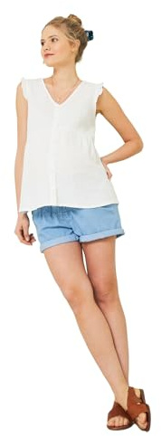 VERTBAUDET Blouse de Grossesse et d'allaitement Gaze de Coton