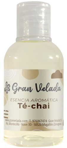 Gran Velada - Esencia Aromática de Té Chai 250 ml | Esencia Versátil | Perfecta para Velas y Difusores | Sensación Agradable