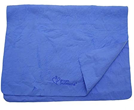 GROOM PROFESSIONAL Magic Synthetic Dog Towel - Microfibre Dog Towel for Drying - Super Absorbent for Drying Up Water Quickly - Bath Towel for Dogs - Helps to Reduce Drying Time