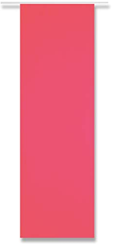 Arsvita Flächenvorhang (Pink) Alessia Blickdicht mit Klettband, modern und stilvoll kombinierbar in vielen erhältlich, Schiebegardine ohne Flächenvorhangtechnik