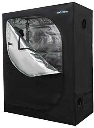 SunStream Tente de culture hydroponique pour culture d'intérieur, résistant à l'eau 120x60x150cm