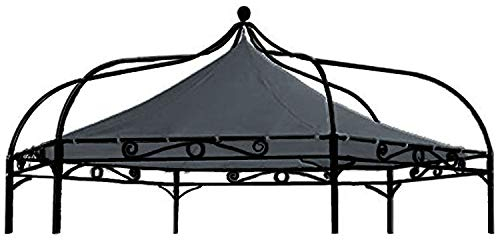 freigarten.de Toit de rechange pour pavillon Modena, à 6 angles, 320 cm, étanche, matériau : panama en PVC, souple, 370 g/m², ultra résistant, modèle 8